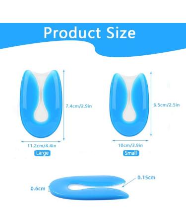 Youery Heel Spur Inserts - 2 Pairs Orthopedic Gel Insoles for Pain Relief & Comfort (M 40-45) - Best Professional Shoe Inserts - Buy Online on GoSupps.com