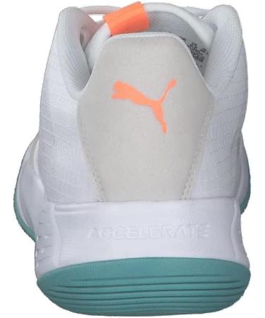 PUMA Unisex Accelerate Pro W+ Indoor Trainers - 41 EU - Puma White Neon Citrus Nimbus Cloud Porcelain | International Shipping Available - Buy Online on GoSupps.com
