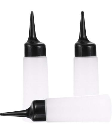 Buy 3-Piece Hair Coloring Container Set | Plastic Applicator Bottles with Angle Tip for Hairdressing & Salon Use | Empty Color Mixing Bottles - Buy Online on GoSupps.com