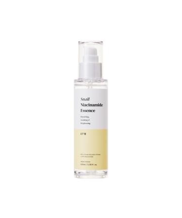 4PM Snail Niacinamide Essence (3.38 fl. oz) Snail Secretion Filtrate 95% Niacinamide 2.8% for Glass Skin Repair Face Glow Brightening & Soothing Essence Korean Skincare Made by SEOUL4PM