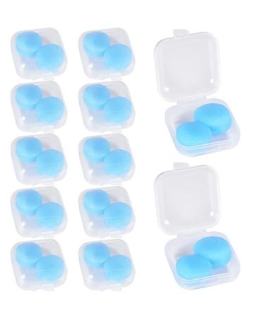 12 Pair Waterproof Noise Cancelling Silicone Ear Plugs  Reusable Sound Blocking Earplugs for Sleeping  Snoring  Swimming  Travel  Concerts  Shooting  Mowing  Studying and Work