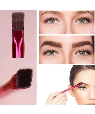 2Pcs Multi-Function Eyebrow Brush Set for Shaping and Concealing Eyes - Square & Angled Brushes - Buy Online on GoSupps.com