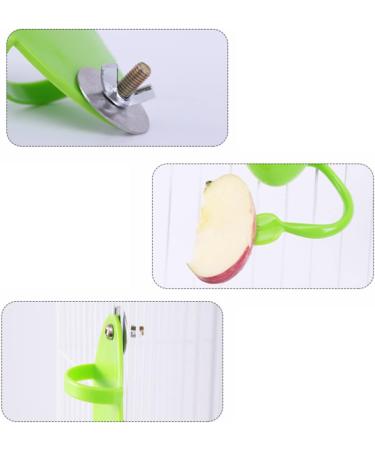 2 Pcs Bird Food Container Plastic Cuddle Bone Feeding Racks Vegetable Fruit Holder Hanging Feeder Parrot Cage Stands Accessories for Bird Parrot - Buy Online on GoSupps.com