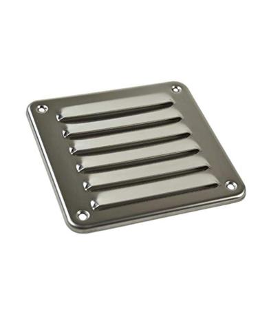 MARINE CITY 316 Stainless-Steel 4-13/16  5 Rectangle Stamped Louvered Vent for Marine Yacht 1Pcs