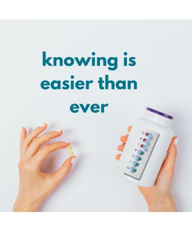 2 Pack Medication Tracker & Reminder - Reusable Peel & Stick Pill Organizer | 7 Day Vitamin & Pet Pill Aid - International Shipping Available - Buy Online on GoSupps.com