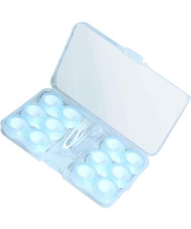 Fenteer Travel Storage Box for 6 Pairs of Contact Lenses | Leak-Proof Silicone Seals | Compact & Blue - Ideal for Travel - Buy Online on GoSupps.com