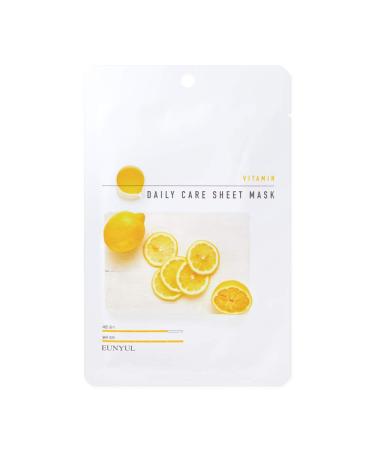 Eunyul Daily Care Face Mask Pack - 10 Vegan Korean Vitamin Sheet Masks | Hypoallergenic Tencel & Natural Ingredients | International Shipping Available - Buy Online on GoSupps.com