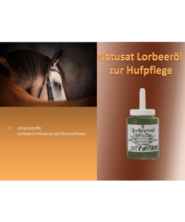 NATUSAT Laurel Oil for Hoof Care in Horses - Prevent Brittleness & Promote Healthy Hooves - 450ml & 500ml (1 Pack) - Buy Online on GoSupps.com