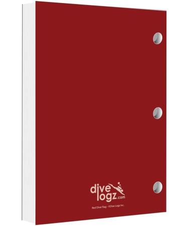 Red Dive Flag Scuba Diving Log Book | Dive Journal for Recording Adventures - Buy Online on GoSupps.com