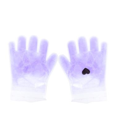 Ipetboom 1 Pair Lavender Hand Wax Set The Mitten Parrafin Wax for Hands Hand Wax Cover Exfoliating Gloves Hand Care Supplies Hand Care Gloves Non-woven Fabric Spa Hand