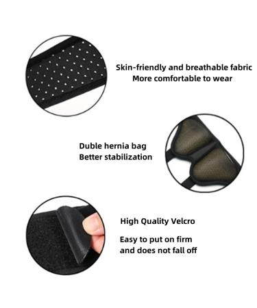 DZOZO Hernia Support Belt Flexible Hernia Belt for Men and Women Hernia Guard Inguinal Belt Adjustable Hernia Support Relief Waist Strap with 2 Removable Compression Pads - Buy Online on GoSupps.com