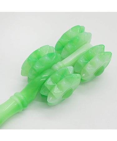 Portable Back Scratcher & Itching Relief Tool | Manual Body Massage Roller - Green - Buy Online on GoSupps.com