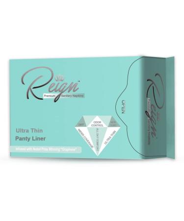 Reign Premium Sanitary Napkins Ultra Thin Panty Liner for Women Ultra Thin Menstrual Pads 30 Count 1 Pack