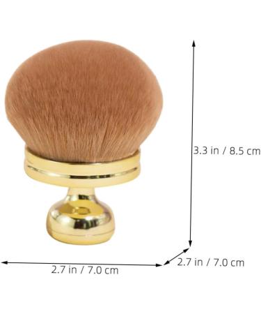 Beavorty Fluffy and Soft Makeup Brush Travel Powder Brush Setting Powder Brush for Loose Powder Face Makeup Brushes Face Powder Brush Cosmetic Brush Blush Brush Travel Makeup Brush 8.50X7.00X7.00CM Golden - Buy Online on GoSupps.com
