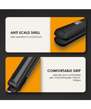 3 IN 1 Heated Styling Tool - Straightening Brush Crimper & Flat Iron for Smooth Anti-Frizz Hair | Electric Hot Styling Brush (Black) - International Shipping Available - Buy Online on GoSupps.com