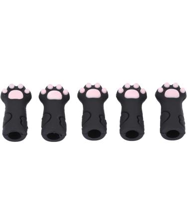 Silicone Cuticle Trimmer Cover Protector Lightweight Anti-Abrasion Cat Paw Shape Cuticle Scissors Cover (Black) - Buy Online on GoSupps.com