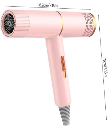 Portable Ionic High Speed with Attachments | Different Heat Settings Lightweight and Low Noise Fast Drying | For Home & Office & Travel (Pink) - Buy Online on GoSupps.com