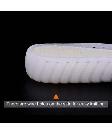 HARFINGTON Non-Slip Shoes Outer Soles Pad for DIY Slippers & Sandals - US Men's Size 10 - Plush Woven Protector - White - Buy Online on GoSupps.com