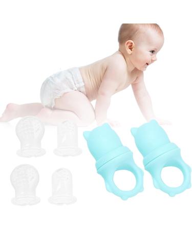 Buy Baby Fruit Feeder - Multi-Function Food Pacifier for Infants | Large Handle Blue - Buy Online on GoSupps.com