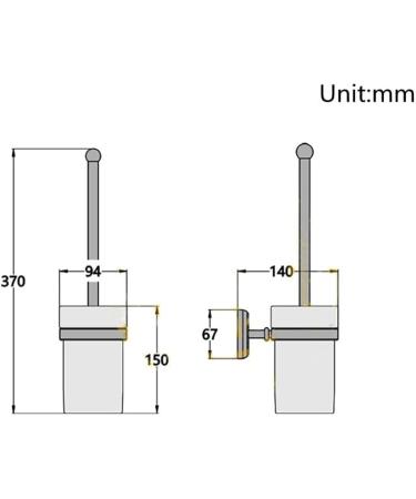 Bathroom Toilet Bowl Brush and Holder Bathroom Cleaning Bathroom Hardware Pendant European-Style Bathroom Copper Ceramic Ttoilet Cup Set Wall-Mounted - Buy Online on GoSupps.com