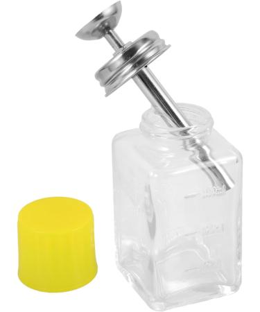 PATKAW Clear Pump Dispenser Bottle - 6oz Multi-function Press Type Bottle with Metal Flip Cover - Liquid Pressing Bottle Nail Polish Remover Dispenser Refillable Bottle - Buy Online on GoSupps.com