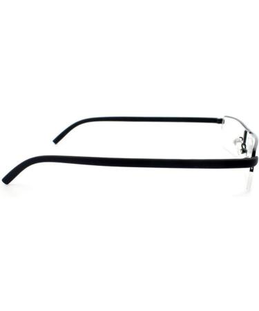 Ultra-Light TR90 Reading Glasses for Men & Women - Classic Narrow Style Visual Aid +1.25 with Case & Cleaning Cloth - Black - Buy Online on GoSupps.com