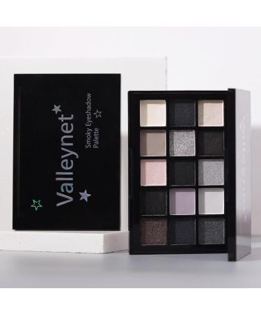 Smokey Black Eyeshadow Palette - 15 Matte & Pigmented Shades for Long-Lasting Eye Makeup | Perfect for Older Women - Buy Online on GoSupps.com