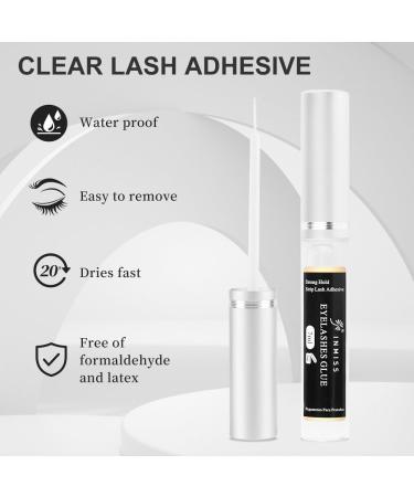 Strip Eyelash Adhesive Clear - Latex Free Lash Glue for Sensitive Eyes | Super Strong Hold 0.23 FL OZ - Buy Online on GoSupps.com