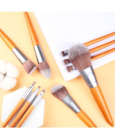 10-Piece Makeup Brush Set | Premium Wooden Handle Beauty Tools for Flawless Application - Buy Online on GoSupps.com