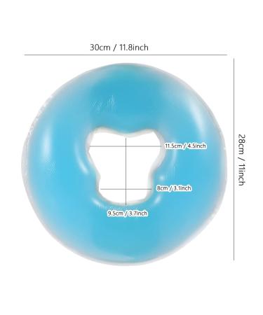 Silicone Face Massage Pillow | Soft Reusable Pad for Spa Beauty Salon | Sky Blue Head Support - Buy Online on GoSupps.com