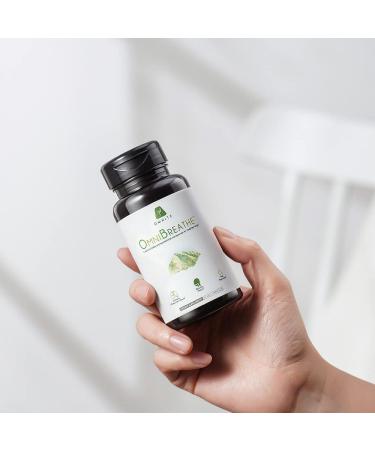 OmniBreathe Asthma Relief & Lung Cleanse Supplement - 30-Day Respiratory Wellness for Smokers - Reduce Cough, Clear Mucus - 60 Veg Capsules - Buy Online on GoSupps.com