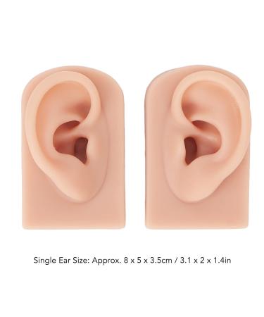 Flexible Reusable Silicone Ear Model (Middle Skin Color) - 1 Pair for Teachers and Salons - Buy Online on GoSupps.com