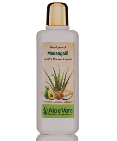 Aloe Vera massage oil natural cosmetics with 80% aloe vera (1 x 200 ml)