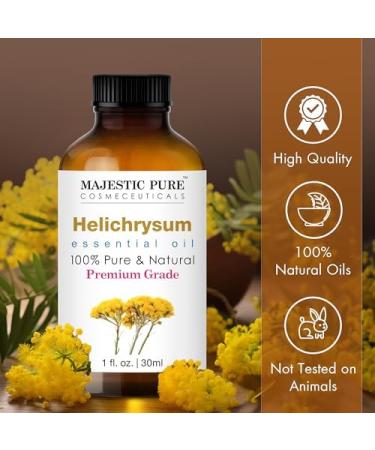 MAJESTIC PURE Helichrysum (1 Fl Oz) and Tea Tree (4 Fl Oz) Essential Oil Bundle - Buy Online on GoSupps.com