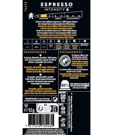  Caf Royal Caf Royal Espresso Promo Pack 100 Nespresso (R) Compatible Capsules 80% Recycled Aluminum Rainforest Alliance Certified 100% Arabica Coffee Intensity 6 - Buy Online on GoSupps.com