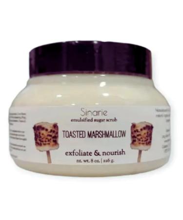 Toasted Marshmallow Emulsified Sugar Scrub 8 oz. | Exfoliating Body Scrub | Sinarie Soaps & Skin Care