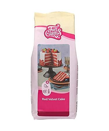 Funcakes Mix for Red Velvet Cake - easy to use baking mix nice soft and fluffy cake with a light chocolate taste - 1 kg - Buy Online on GoSupps.com