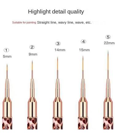 Duontyye Liner Brush for Nails Metal Handle Professional Nail Design Brush Set - Buy Online on GoSupps.com