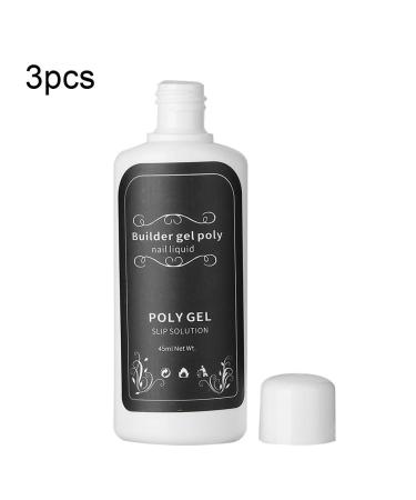 Nail Extension Gel Diluent Solution - 45ml Fast Polygel Manicure UV Gel (3 Bottles) | International Shipping - Buy Online on GoSupps.com