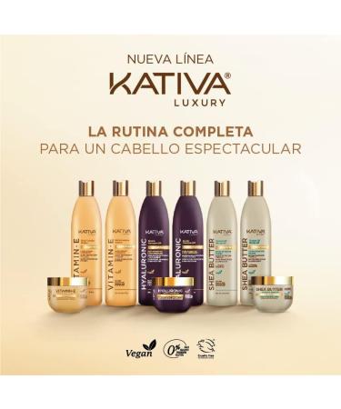 Plus Cosm tica Kativa Luxury Conditioner Hyaluronic acid Keratin Coenzyme Q10 Strengthens and deeply hydrates vegan formula recycled packaging for daily use Contents 355 ml - Buy Online on GoSupps.com