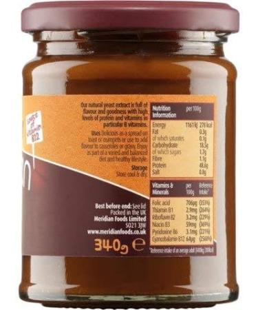 Meridian | Yeast Extract +B12 no salt | 2 x 340g - Buy Online on GoSupps.com