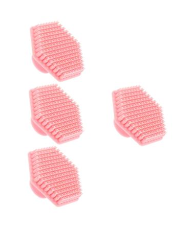 FRCOLOR Set of 4 Silicone Face Brushes Cosmetic Brushes Makeup Brushes Face Scrub Brush Exfoliating Body Scrub Face Sponge Facial Cleansing Brush Scrub Deep Face Washer