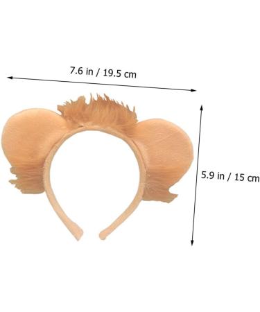 LIFKOME 1 Set Animal Headband Lion Creative Tail Lion Ears and Tail Lion Ear Headdress Unique Hair Decor Photo Props Cosplay Decor Accessory Cosplay Lion Tail Decor Decorative Headband - Buy Online on GoSupps.com
