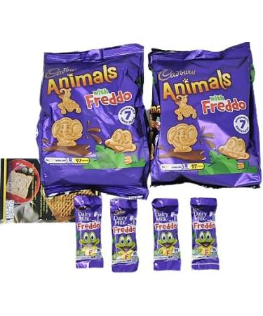 Freddo Animal Selection Mini Biscuits x14 and Chocolate Freddos (18g) x4 - Buy Online on GoSupps.com