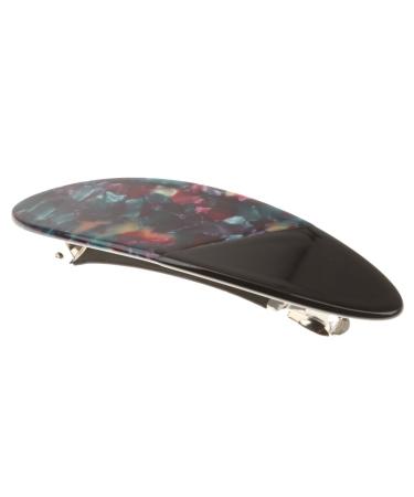 MagiDeal Fashion Acrylic Oval Flat Feather Hair Clip - Stylish Purple Black Hairpin Barrette for Women - Buy Online on GoSupps.com