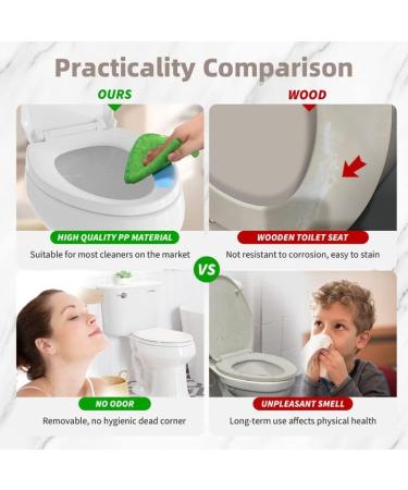 Elongated Toilet Seat  Quick-Release Hinges  Slow Close  Heavy Duty  Never Loosen  Aviation Material  White(18.5) White Elongated - Buy Online on GoSupps.com