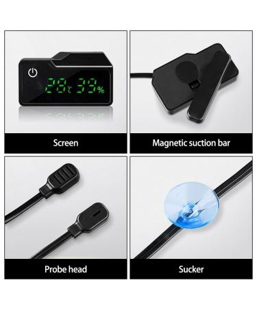 Mini Digital Thermometer Hygrometer for Terrariums | Accurate Temperature & Moisture Measurement with LCD Display - Buy Online on GoSupps.com