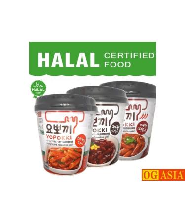 Yopokki 3 SPACK MIX Rice Cake Cups - Korean Instant Rice Cakes - Spicy & Sweet - 400g - OG Asia - International Shipping - Buy Online on GoSupps.com