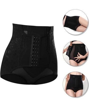 High Waist Sauna Belly Trainer Belt - Black Corset Body Shaper for Postnatal Recovery - Size L - Buy Online on GoSupps.com