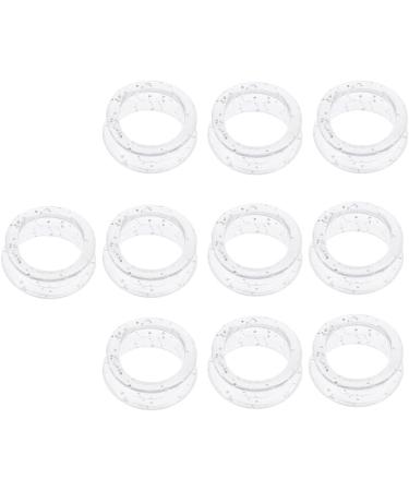 Jojomis Soft Rubber Scissors Finger Rings Grips - 20pcs White for Salon Hairdressing - International Shipping Available - Buy Online on GoSupps.com